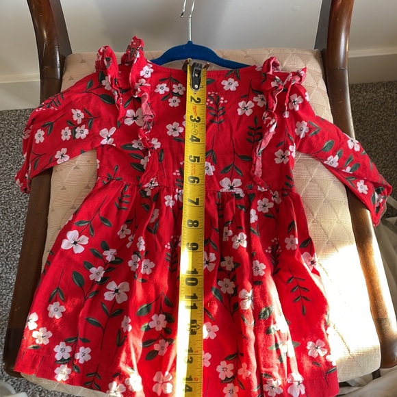 Beautiful fall/winter tunic dress ruffle sleeve 4 button front - Picture 4 of 5